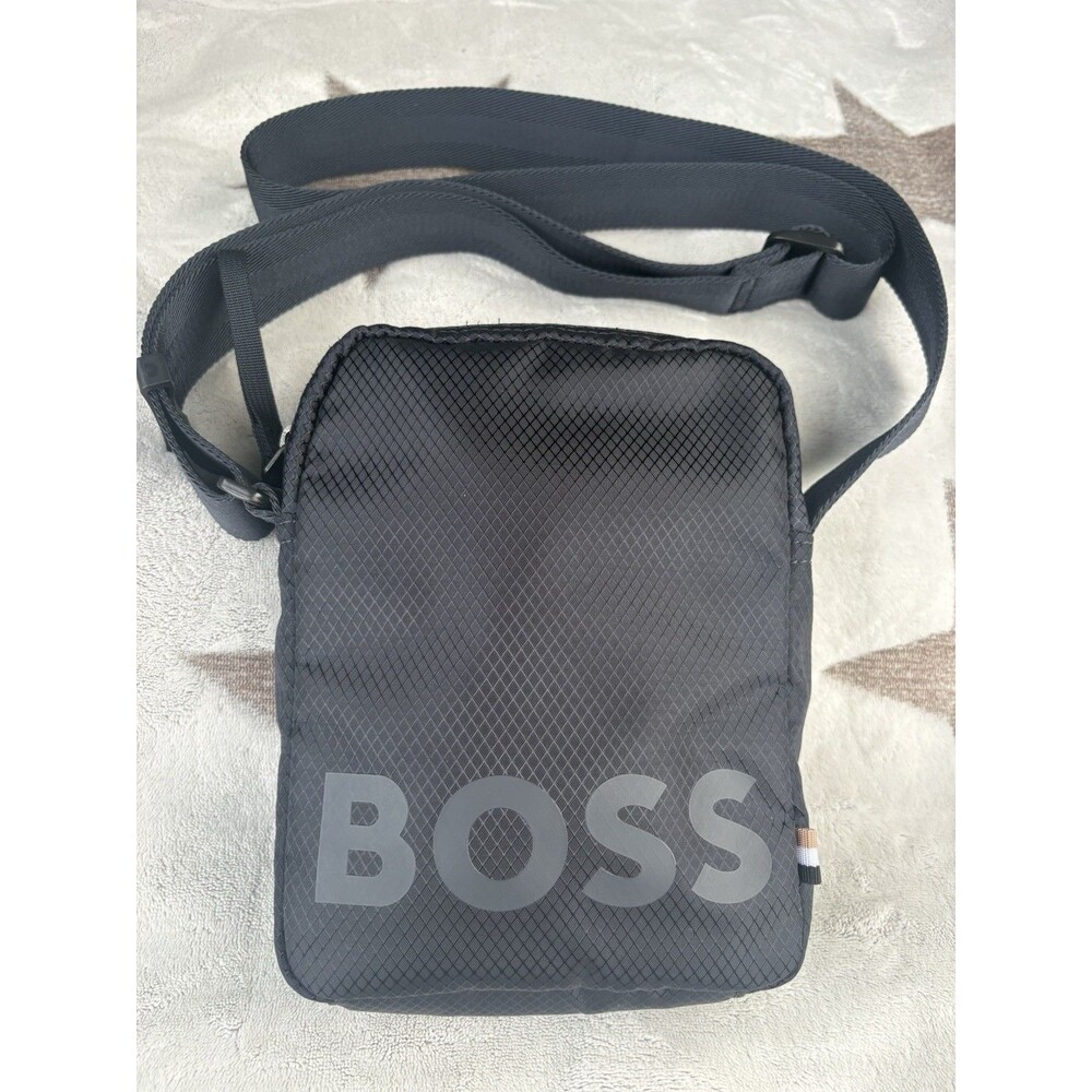 Hugo Boss Mens Crossbody Pouch Bag Dark Blue